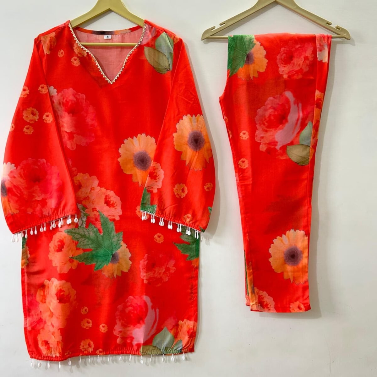 Dreamy Floral Printed Soft Cotton Co-ord Set - Image 5