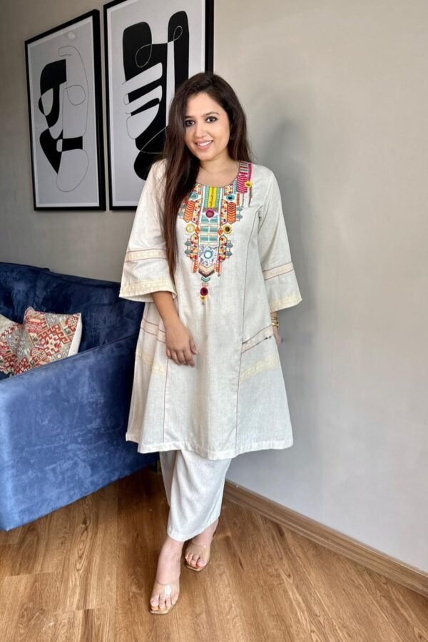 Festive Tassel Elegance" – Navratri Special Kurta Set