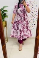 Lavishka – Discharge Print A-Line Cotton Co-ord Set