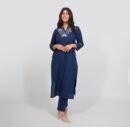 Avira – Embroidered Summer Cotton Pant Set