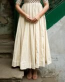 Shyamini – Mirror Embroidered Cotton Anarkali Suit Set