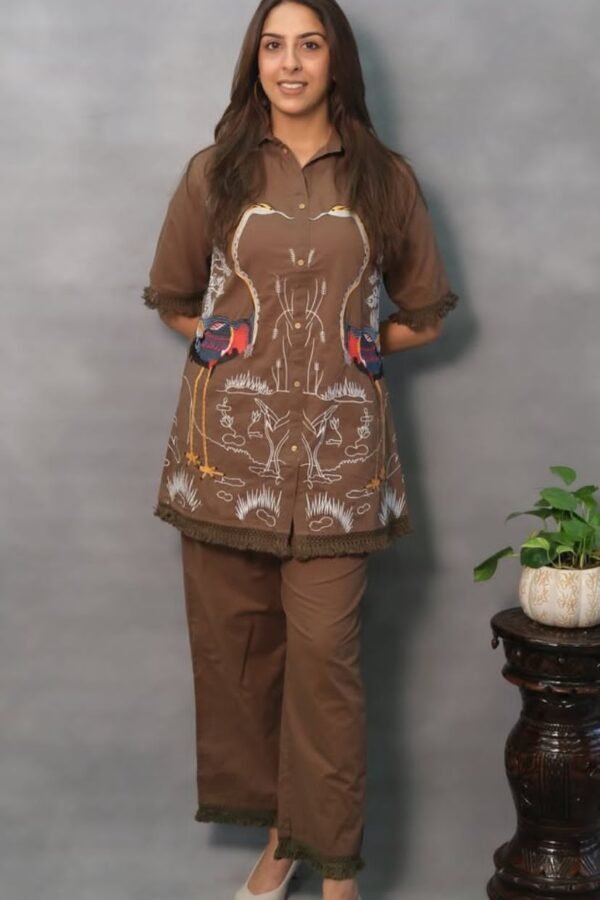 Myra – Summer Special Embroidered Cotton Co-ord Set