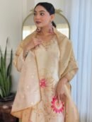 Zehra – Premium Jacquard V-Neck Kurti Set with Dupatta