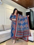 Noorani – Angrakha Style Anarkali Kurta Set with Dupatta