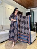 Noorani – Angrakha Style Anarkali Kurta Set with Dupatta