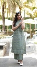 Daily wear Patterned Cotton Kurta Set