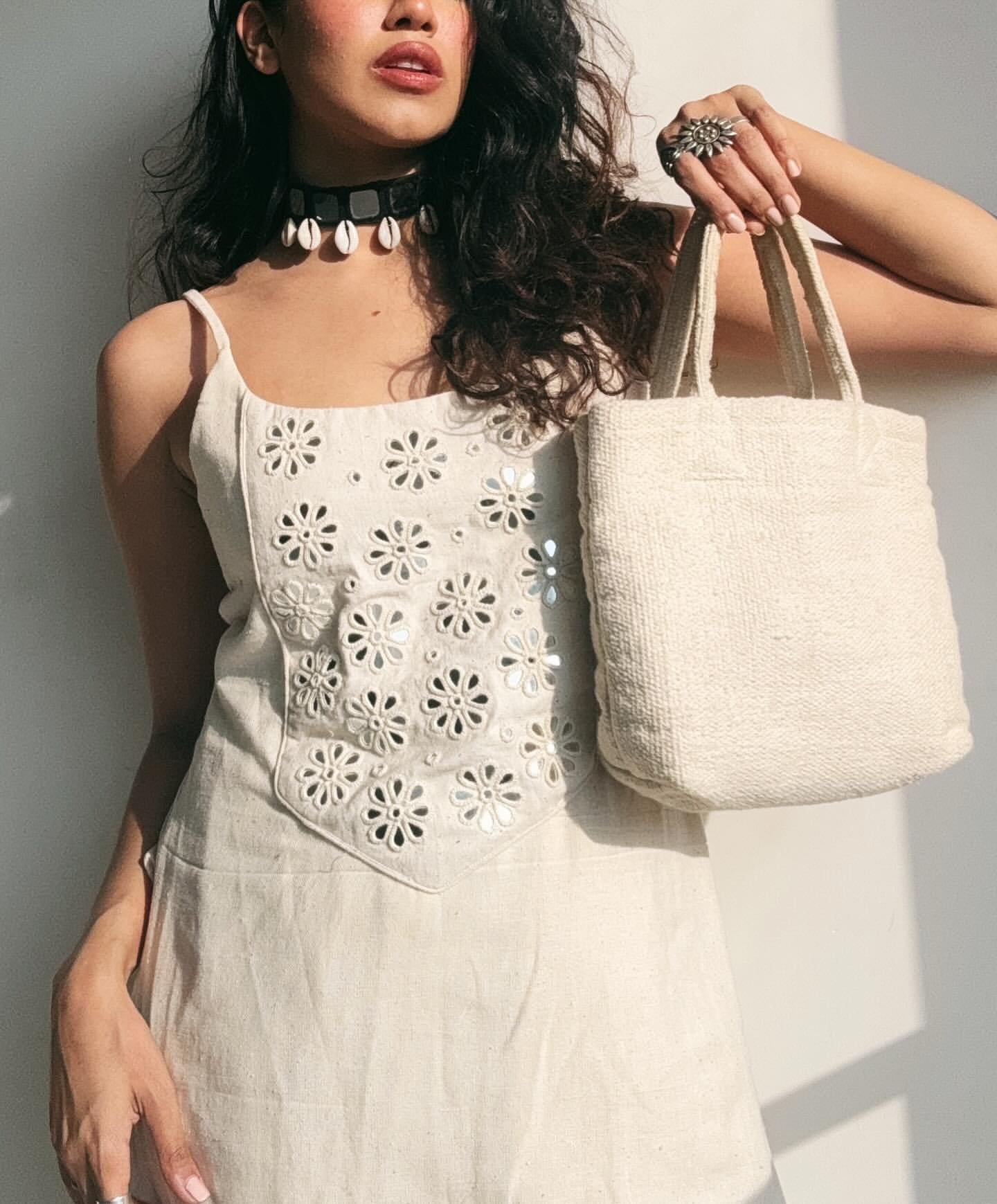 Noodle Strap Sleeveless Kurta With Elegant Heavy Mirror Embroidery - Image 3