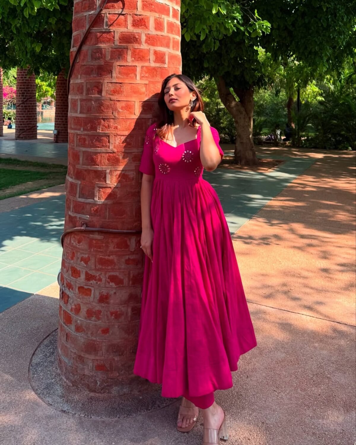 Akanksha Elegant Cotton Anarkali Suit Set
