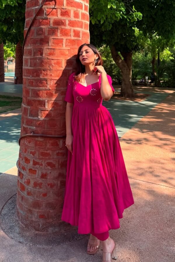 Akanksha Elegant Cotton Anarkali Suit Set