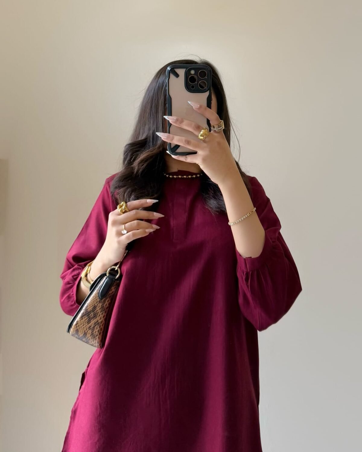 Cotton  Pleated Buttoned Co-Ord Set - Image 3