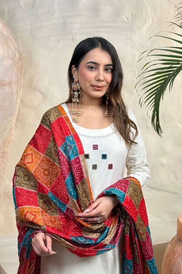 Noor-e-Khadi" Embroidered Suit Set