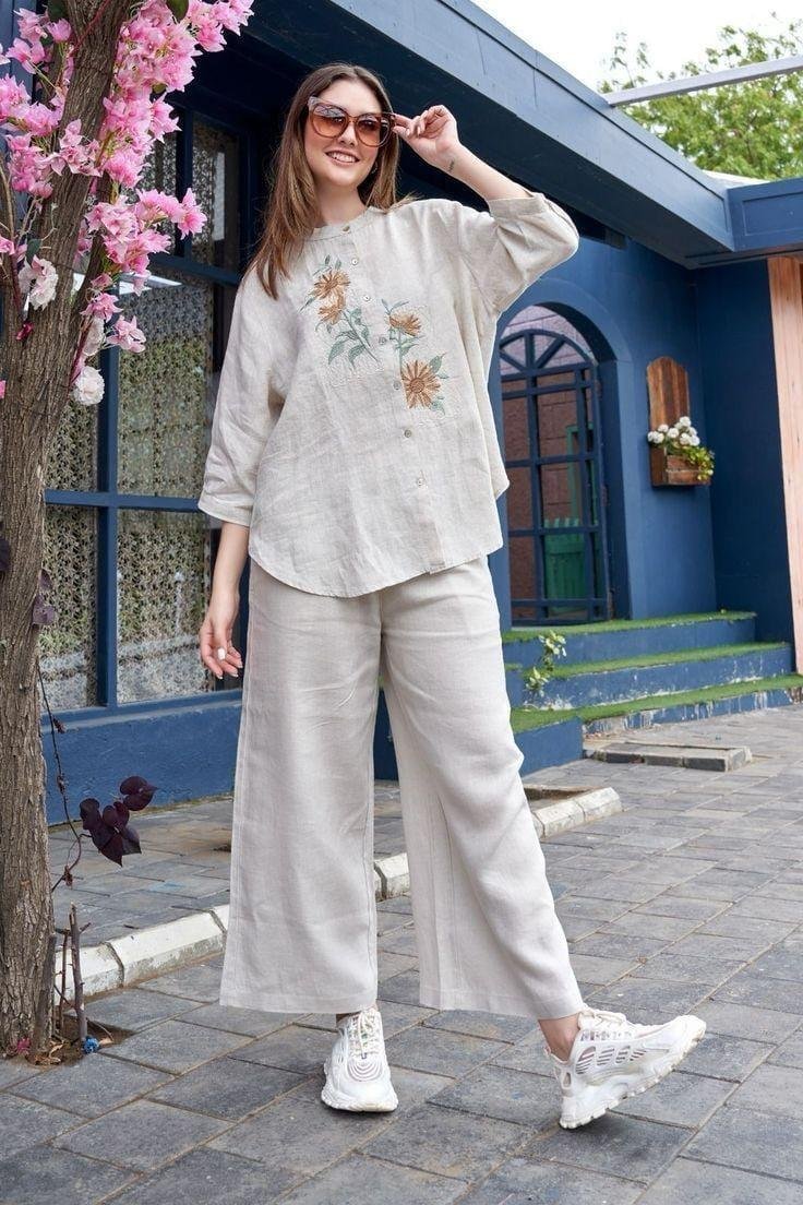 Bold Aura Cotton Slub Co-ord Set