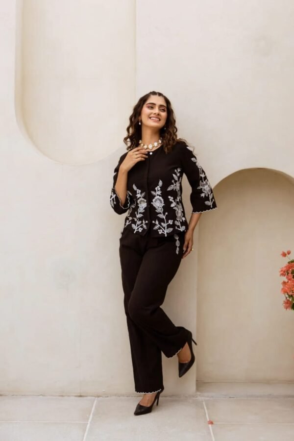 Graceful Charm Embroidered Co-ord Set