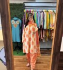 Designer Festive Wear Frock-Style Kurti Set