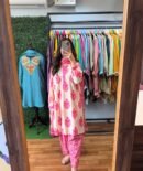 Designer Festive Wear Frock-Style Kurti Set