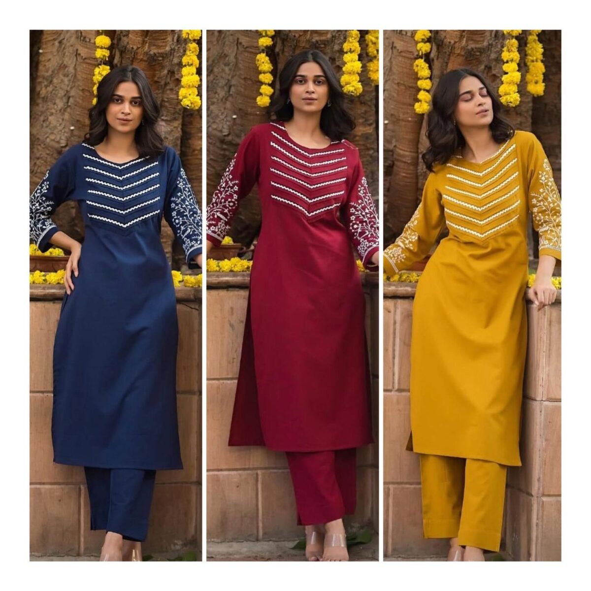 Classy Office Wear Kurti Set - Image 4