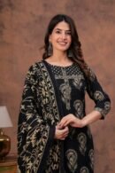 Dhanvi – Handcrafted Elegance Kurti Pant Dupatta Set