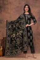 Dhanvi – Handcrafted Elegance Kurti Pant Dupatta Set