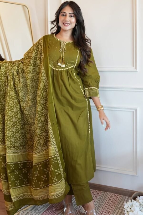 Ethereal Magic – Premium Heavy Cotton Ethnic Set