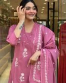 Festival Grace – Handcrafted Cotton 3-Piece Kurti Set
