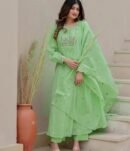 Christin – Balloon Sleeve Embroidered 3-Piece Cotton Set