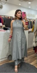 Tanya – Elegant A-line Cotton Coord Set
