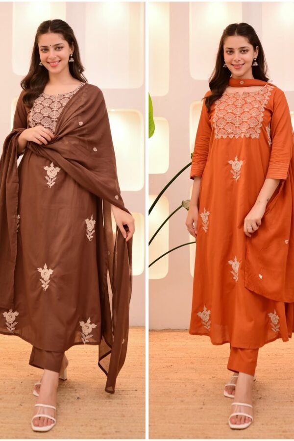 Dharini Cotton Threadwork Suit Set