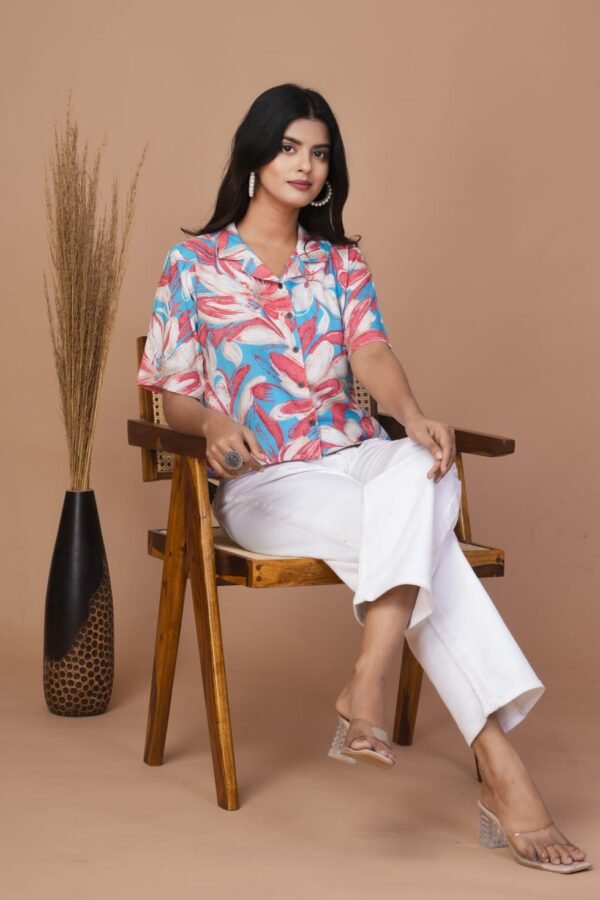 Trisha Cotton Charm Crop Shirt